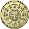 Portugal 20 Cent 2008 Kursmünze seltener Jahrgang   Siegel von Don Alfonso Henriques