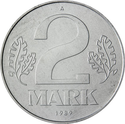 DDR 2 Mark Kursmünzen 1957 bis 1989 