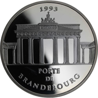 Frankreich-100 Francs 15 Ecus-1993-AGpp-Brandenburger Tor-RS
