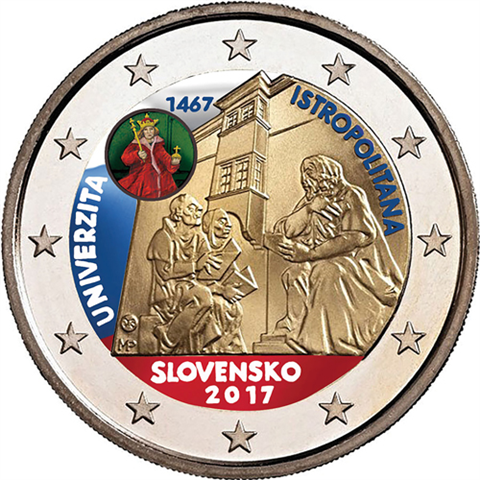 Slowakei-2-Euro-2017-bfr-Istropolitana-Farbe-rs