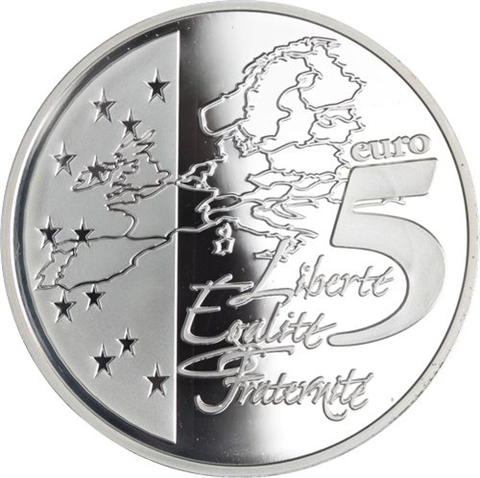 Frankreich-5 Euro-2003-AUAGpp-Säerin-RS