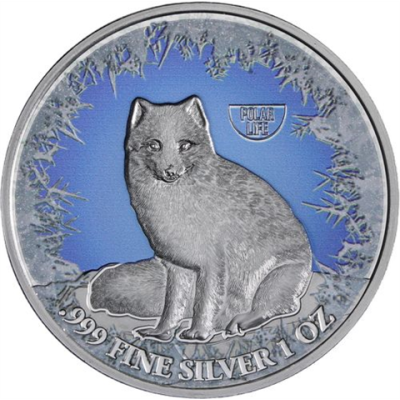 Niue-2 Dollars-2019-AGstglRho-Polarfuchs-RS