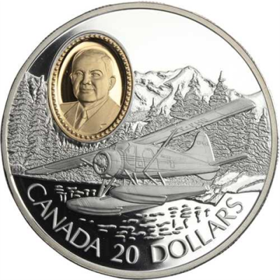 Kanada-20 Dollar-1991-PP-de Haviland Beaver-RS