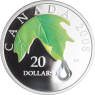 Kanada-20 Dollar-2008-AGpp-Crystel Raindrop-grün-RS