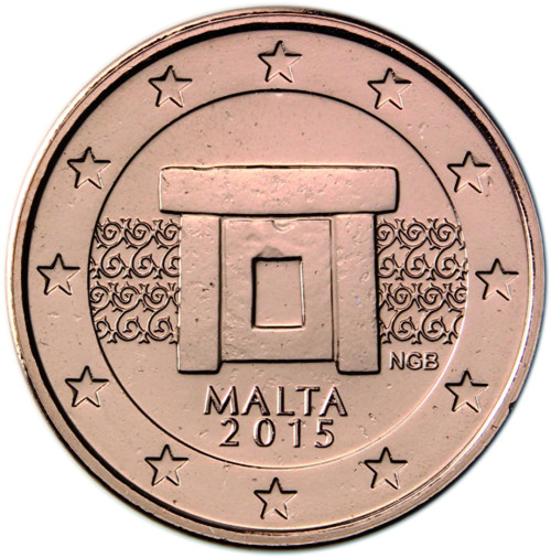 Malta 1 Cent 2015  bfr. Tempelanlage von Mnajdra