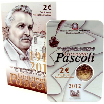 Italien 2 Euro 2012 Pascoli im Blister