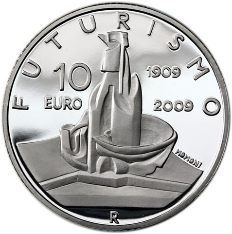 Italien 10 Euro 2009 PP 100 Jahre Futuristische Bewegung III