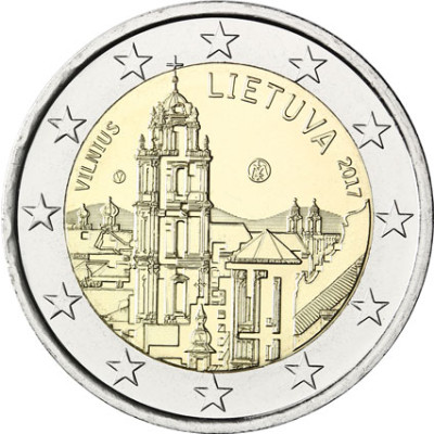 Litauen 2 Euro 2017 bfr. Vilnius - Stadt der Kultur und Kunst Gedenkmuenze