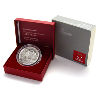 Österreich-10-Euro-2012-Silber-PP-Steiermark-Etui
