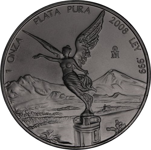 Mexiko-1 Onza-2008-AGstgl-Black-Siegesgöttin-RS