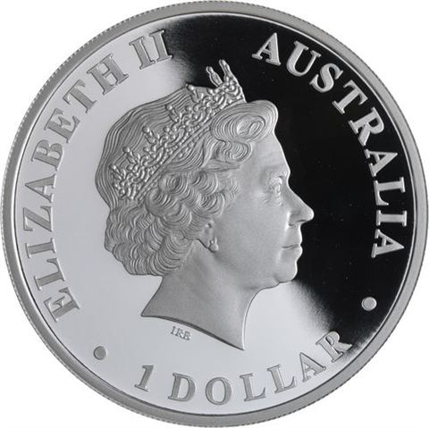 Australien-1 Dollar-2009-AGpp-Brolga-Farbe-RS