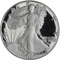 USA-1 Dollar-1987-AGpp-Silver Eagle-RS