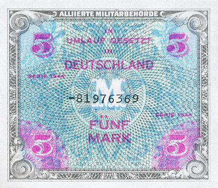 Banknoten Alliierten Militärbehörde 1944