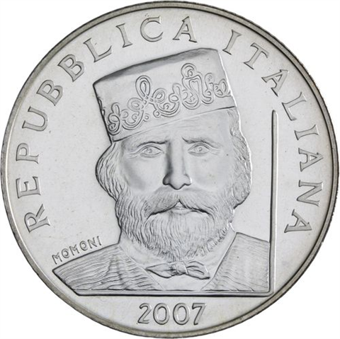 Italien-5Euro-2007-AGstgl-Garibaldi-Etui