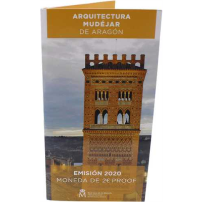 Spanien-2Euro-2020-PP-Aragon-Coincard