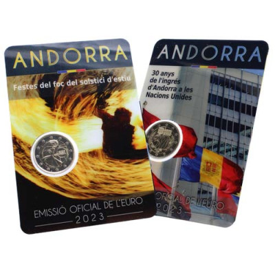 Andorra 2 x 2 Euro 2023 Vereinten Nationen & Sommersonnenwende