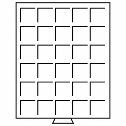 326654 -  Muenzenbox MB eckige Einteilungen  rauchfarbend 