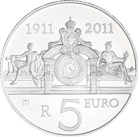 Italien-5 Euro-2011-AGstgl-Plazzo della Lecca-RS