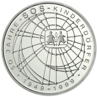 Deutschland 10 DM Silber 1999 Stgl. 50 Jahre SOS Kinderdörfer