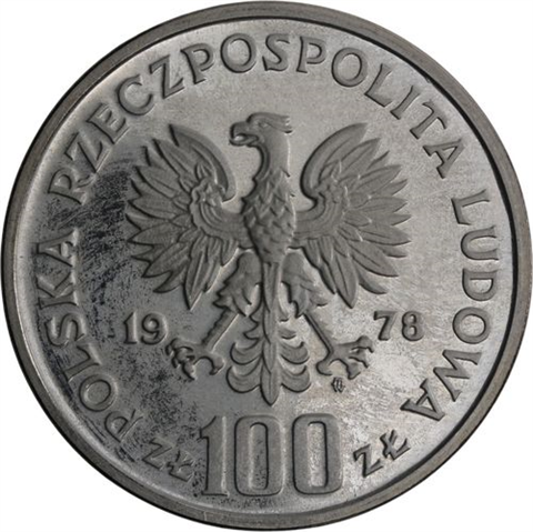 Polen-100 Zlotych-1978-AGpp-PROBE-Bieber-RS