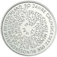 Deutschland 10 DM Silber 1999 Stgl. 50 Jahre Grundgesetz I