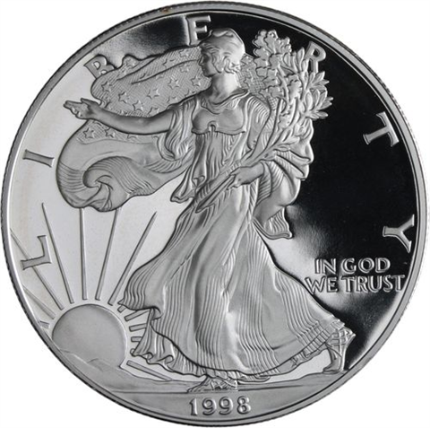 USA-1 Dollar-1998-AGpp-Silver Eagle-RS