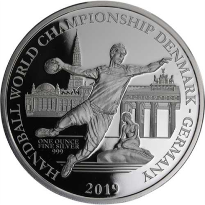 Fidschi-1 Dollar-2019-AGpp-Handball WM-RS