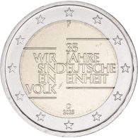 Deutschland-2 Euro-2025-bfr-Deutsche Einheit-Mzz.F-RS