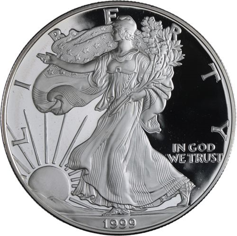 USA-1 Dollar-1999-AGpp-Silver Eagle-RS