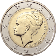 Monaco 2 Euro 2007 stgl. Grace Kelly-I