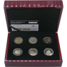 Luxemburg-6x2 Euro-2009-2012-PP-Gedenkmünzensatz-Etui offen