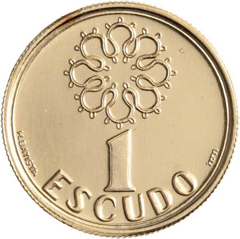 Portugal-1Escudo-2001-AUunz-Währungsabschied-VS