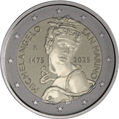 San Marino-2 Euro-2025-RP-Michelangelo-RS