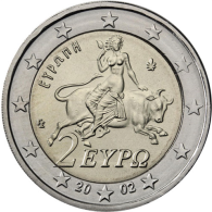 Griechland-2-Euro-2002-bfr-Europa-Stier-RS