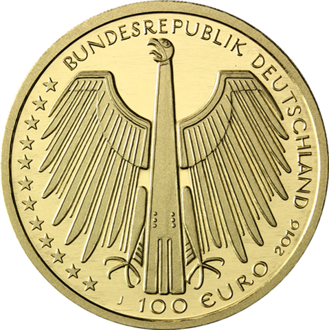 Deutschland-100-Euro-2016-Au-Altstadt-Regensburg-RS