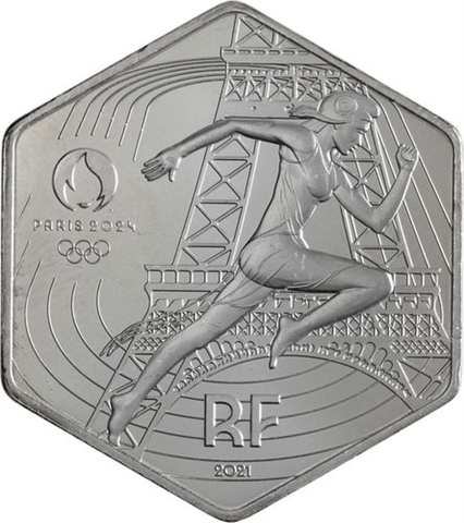 Frankreich-10 Euro-2021-AGstgl-Olympiade Paris2024-RS