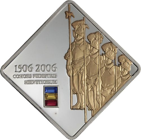 Cook Islands- 5 Dollar-2006-AGpp-Schweizer Garde-RS