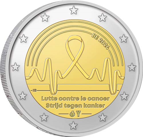 Belgien-2Euro-2024-stgl-Cancer-Krebs-RS1