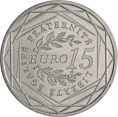 Frankreich-15 Euro-2008-AGstgl-Säerin-RS