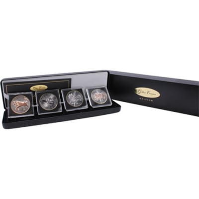 Kanada-4x5 Dollar-2016-2019-AGstgl-Enigma-Etui