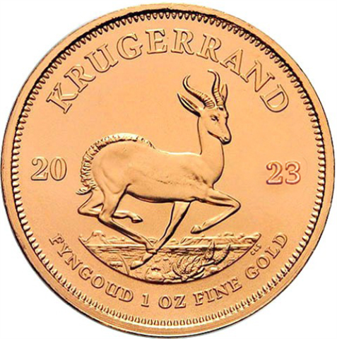 Südafrika-1Rand-2023-AU-1oz-Krügerrand-RS