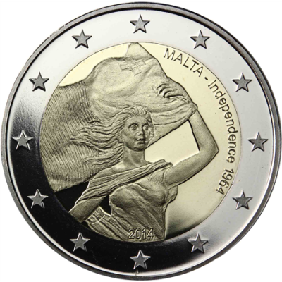 Malta 2 Euro 2014 PP 50 J Unabhängigkeit I