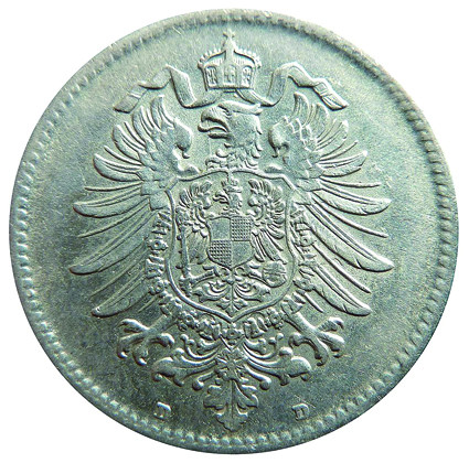 Deutsches Kaiserreich J.9 - 1 Mark 1873 - 1887 