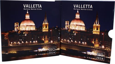 Malta-5,88 Euro-2026-Stgl-KMS Valetta-Folder