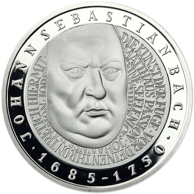 Deutschland 10 DM Silber 2000 PP Johann Sebastian Bach