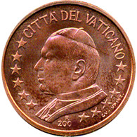 Vatikan 1 Cent  bfr. Papst Johannes Paul