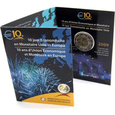 Belgien 2 Euro 2009 stgl. WWU Blister