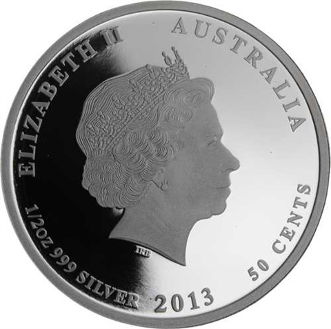 Australien-50 Cent-2013-AGpp-Regent Bowerbird-RS
