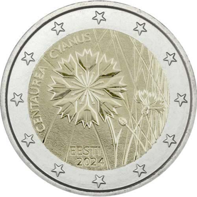 Estland-2Euro-2024-Kornblume-RS