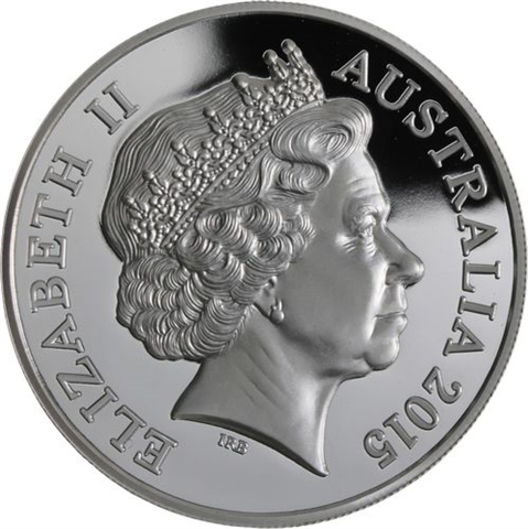 Australien-5 Dollar-2015-AGpp-Krokodil Agro Jr.-RS